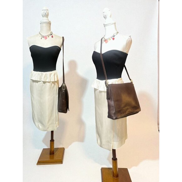 VTG Coach Legacy Monterey Flap 9829 Mahogany Leather Brass Bag Costa Rica Y2K - Picture 4 of 10